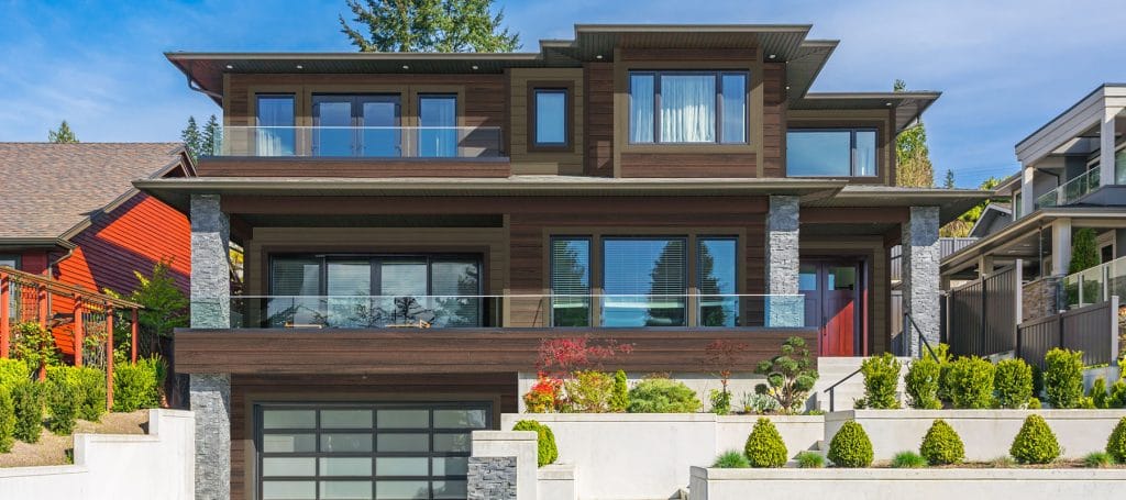 dark brown authentic wood siding color